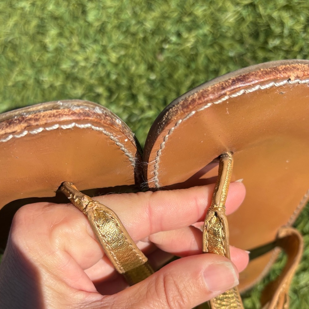 Tory Burch - RARE! Gold Sandals - Picture 7 of 9